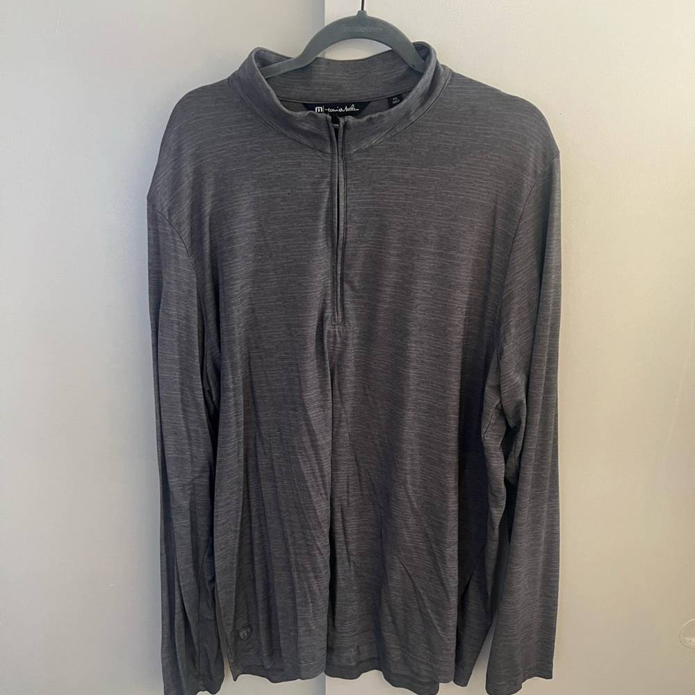 Travis Matthew Gray Quarter-Zip Pullover